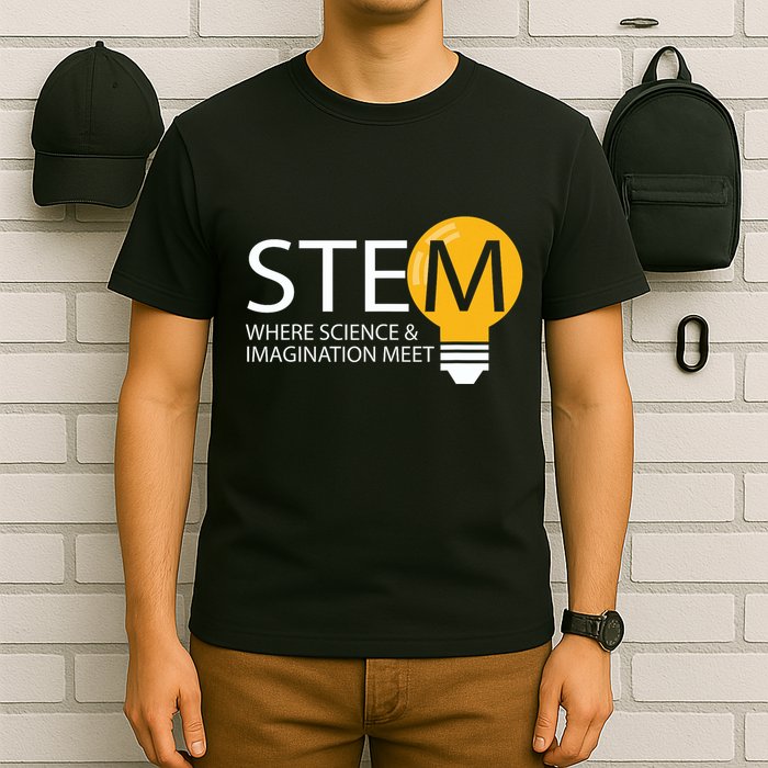 Stem Where Science & Imagination Meet Funny T-Shirt