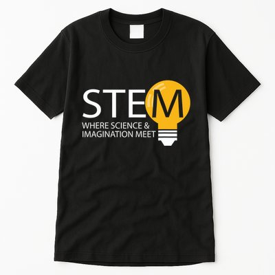Stem Where Science & Imagination Meet Funny Tall T-Shirt