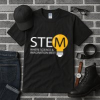 Stem Where Science & Imagination Meet Funny Tall T-Shirt