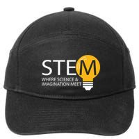 Stem Where Science & Imagination Meet Funny 7-Panel Snapback Hat
