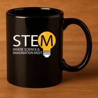 Stem Where Science & Imagination Meet Funny 11oz C Handle Ceramic Mug
