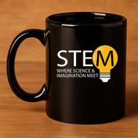 Stem Where Science & Imagination Meet Funny 11oz C Handle Ceramic Mug