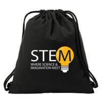 Stem Where Science & Imagination Meet Funny Drawstring Bag