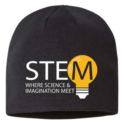 Stem Where Science & Imagination Meet Funny Sustainable Beanie