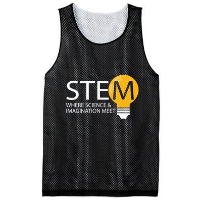 Stem Where Science & Imagination Meet Funny Mesh Reversible Basketball Jersey Tank