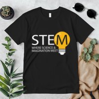 Stem Where Science & Imagination Meet Funny Premium T-Shirt
