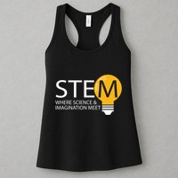 Stem Where Science & Imagination Meet Funny Womens Tank Top