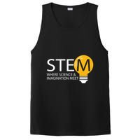 Stem Where Science & Imagination Meet Funny PosiCharge Competitor Tank
