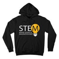 Stem Where Science & Imagination Meet Funny Tall Hoodie