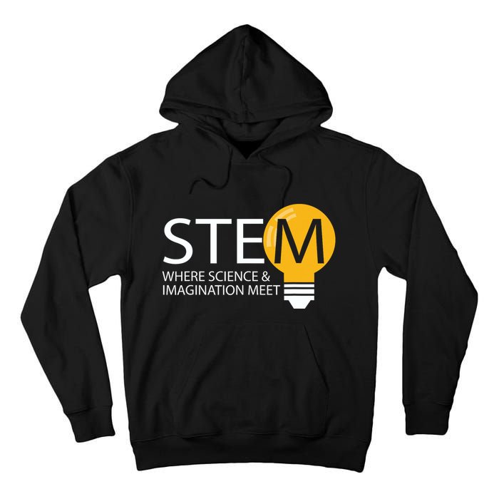 Stem Where Science & Imagination Meet Funny Tall Hoodie
