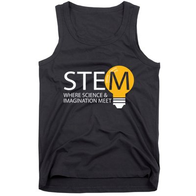 Stem Where Science & Imagination Meet Funny Tank Top