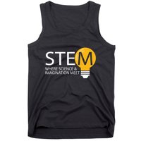 Stem Where Science & Imagination Meet Funny Tank Top