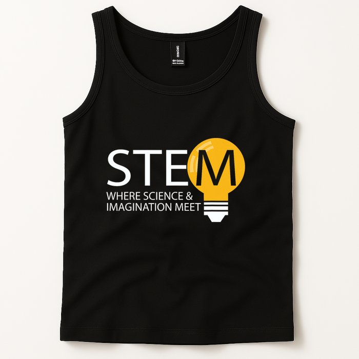 Stem Where Science & Imagination Meet Funny Tank Top