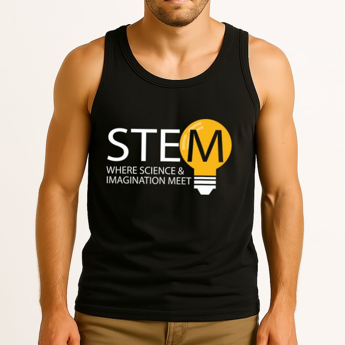 Stem Where Science & Imagination Meet Funny Tank Top