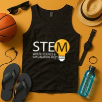 Stem Where Science & Imagination Meet Funny Tank Top