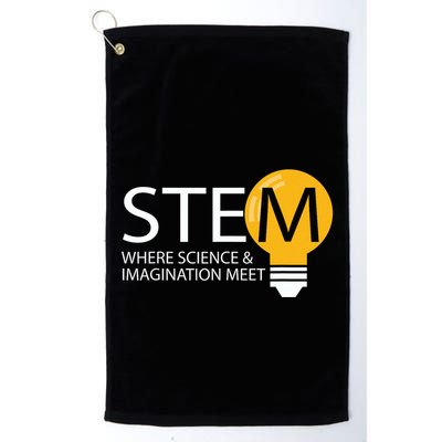 Stem Where Science & Imagination Meet Funny Golf Towel