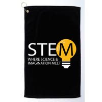 Stem Where Science & Imagination Meet Funny Golf Towel