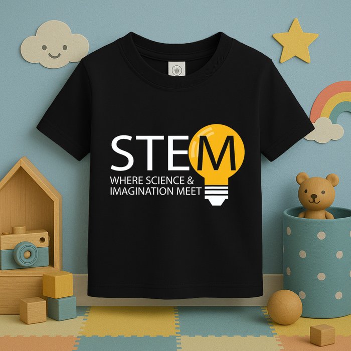 Stem Where Science & Imagination Meet Funny Toddler T-Shirt