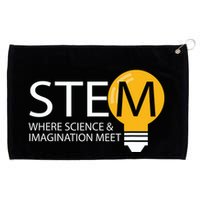 Stem Where Science & Imagination Meet Funny Grommeted Golf Towel
