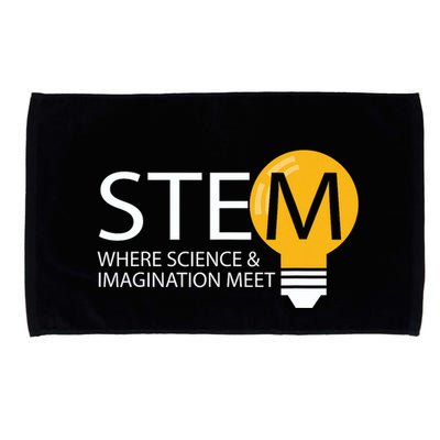 Stem Where Science & Imagination Meet Funny Microfiber Hand Towel