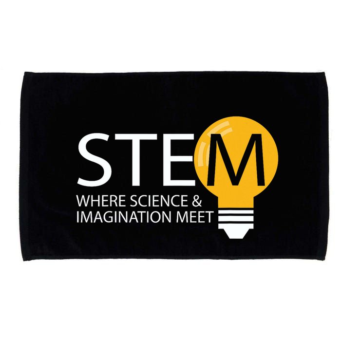 Stem Where Science & Imagination Meet Funny Microfiber Hand Towel