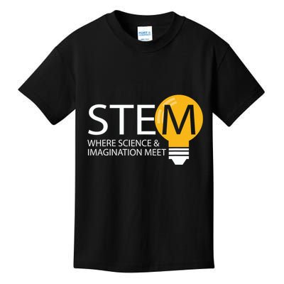 Stem Where Science & Imagination Meet Funny Kids T-Shirt