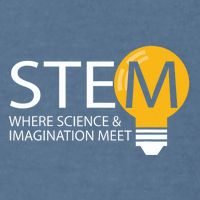 Stem Where Science & Imagination Meet Funny Garment-Dyed Sweatshirt