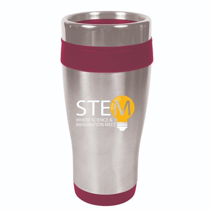 Stem Where Science & Imagination Meet Funny 16oz Travel Tumbler