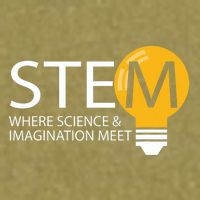 Stem Where Science & Imagination Meet Funny Garment-Dyed Women's Muscle Tee