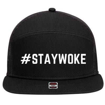 Stay Woke #Staywoke 7 Panel Mesh Trucker Snapback Hat