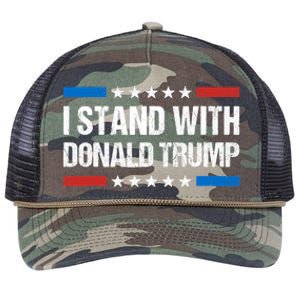 Stand With Trump Support Our President Donald Trump, Trump Indicted Retro Rope Trucker Hat Cap