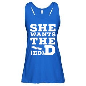 She Wants The Ed D Funny Graduation Doctorate Ed D Graduate Gift Ladies Essential Flowy Tank