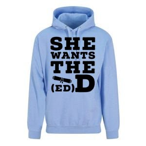 She Wants The Ed D Funny Graduation Doctorate Ed D Graduate Gift Unisex Surf Hoodie