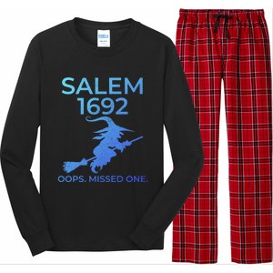 Salem Witch Trials 1692 Oops You Missed One Halloween Gift Long Sleeve Pajama Set