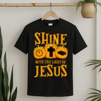 Shine With The Light Of Jesus Halloween Costume Christian T-Shirt