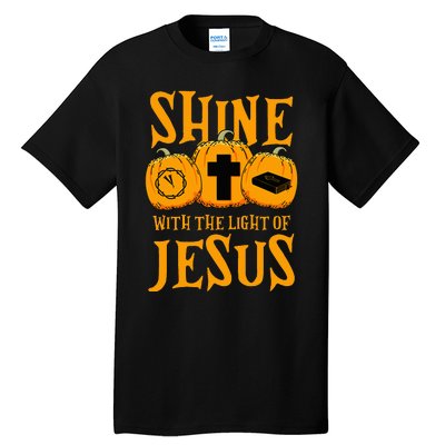 Shine With The Light Of Jesus Halloween Costume Christian Tall T-Shirt