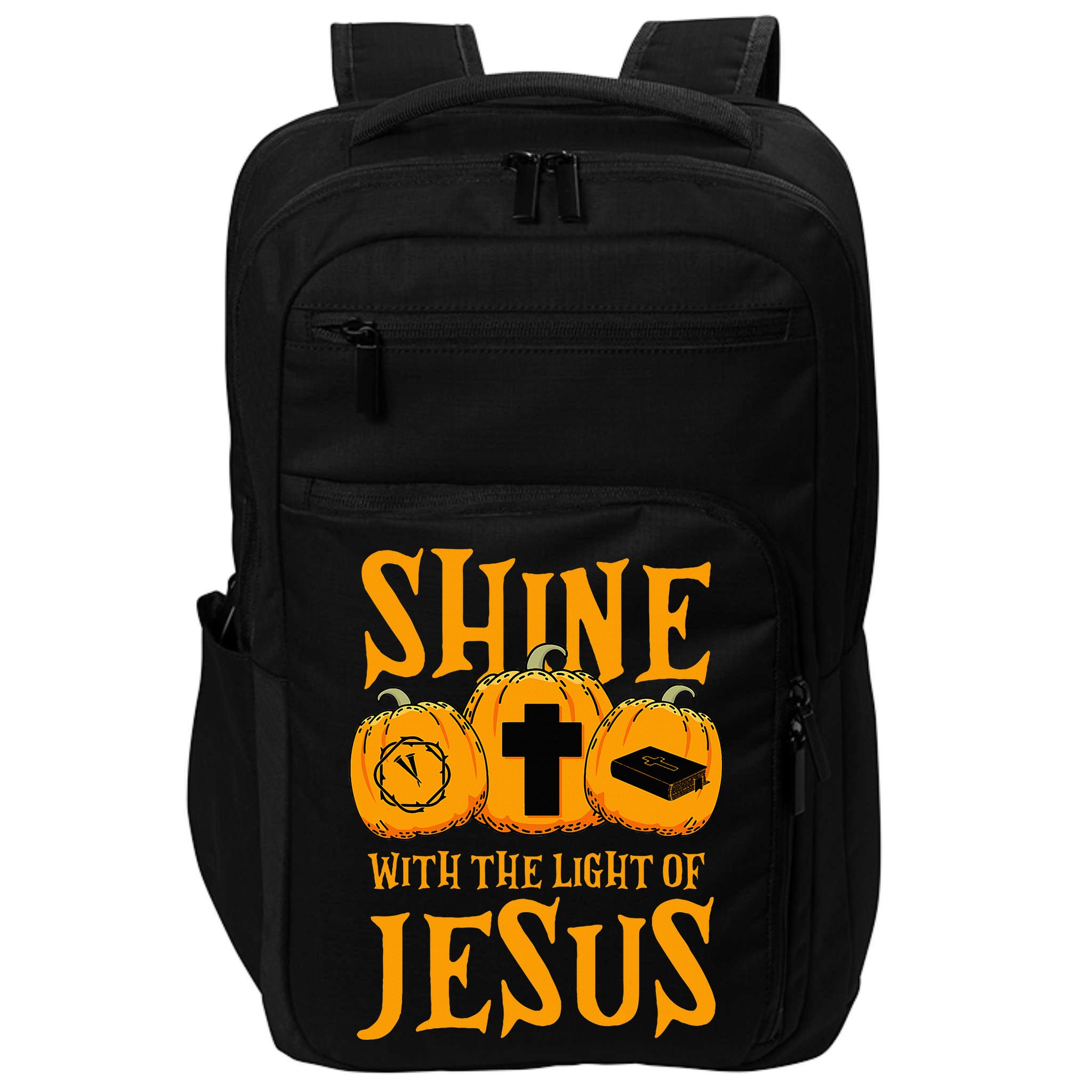 Shine With The Light Of Jesus Halloween Costume Christian Impact Tech Backpack
