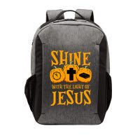 Shine With The Light Of Jesus Halloween Costume Christian Vector Backpack