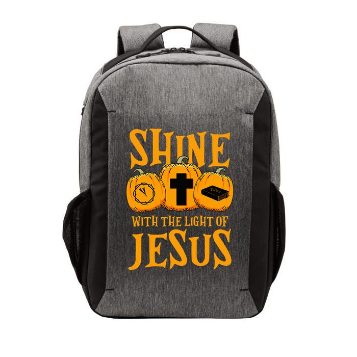 Shine With The Light Of Jesus Halloween Costume Christian Vector Backpack