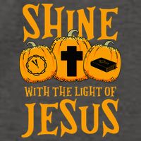 Shine With The Light Of Jesus Halloween Costume Christian Vector Backpack