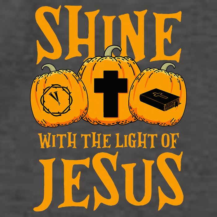 Shine With The Light Of Jesus Halloween Costume Christian Vector Backpack
