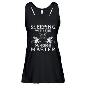 Sleeping With The Dungeon Dragons Master Funny Gamer RPG Ladies Essential Flowy Tank