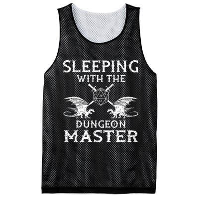 Sleeping With The Dungeon Dragons Master Funny Gamer RPG Mesh Reversible Basketball Jersey Tank