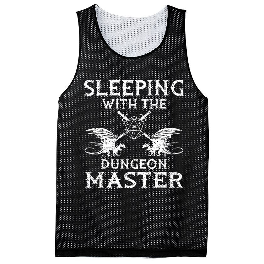 Sleeping With The Dungeon Dragons Master Funny Gamer RPG Mesh Reversible Basketball Jersey Tank