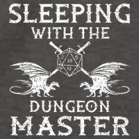 Sleeping With The Dungeon Dragons Master Funny Gamer RPG Vector Backpack