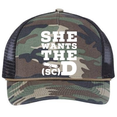 She Wants The Sc D Fun Graduation Doctor Of Science Graduate Gift Retro Rope Trucker Hat Cap