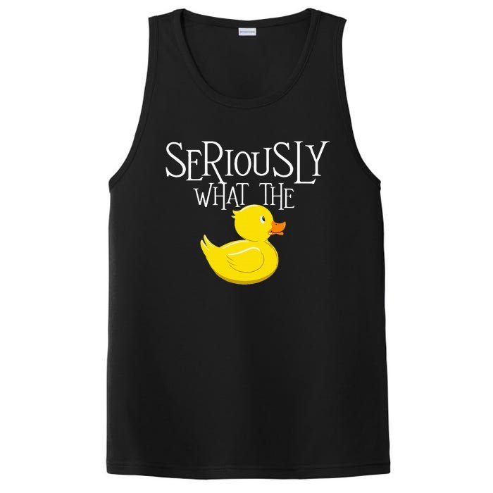 Seriously What The Duck Duck Lover Pun PosiCharge Competitor Tank