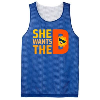 She Wants The Vitamin D Sun Tanning Sun Retro Vitamin D Gift Mesh Reversible Basketball Jersey Tank