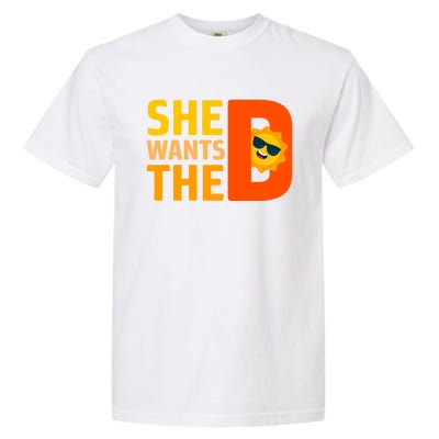 She Wants The Vitamin D Sun Tanning Sun Retro Vitamin D Gift Garment-Dyed Heavyweight T-Shirt