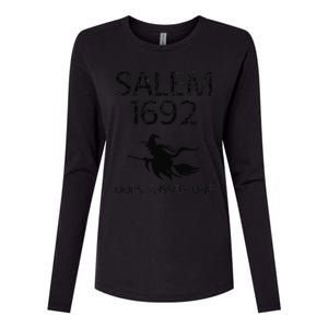 Salem Witch Trials Funny Oops Missed One Halloween Gift Womens Cotton Relaxed Long Sleeve T-Shirt